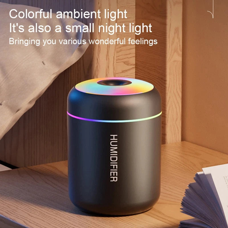 Portable Mini USB Desktop Air Humidifier with LED Light - 7