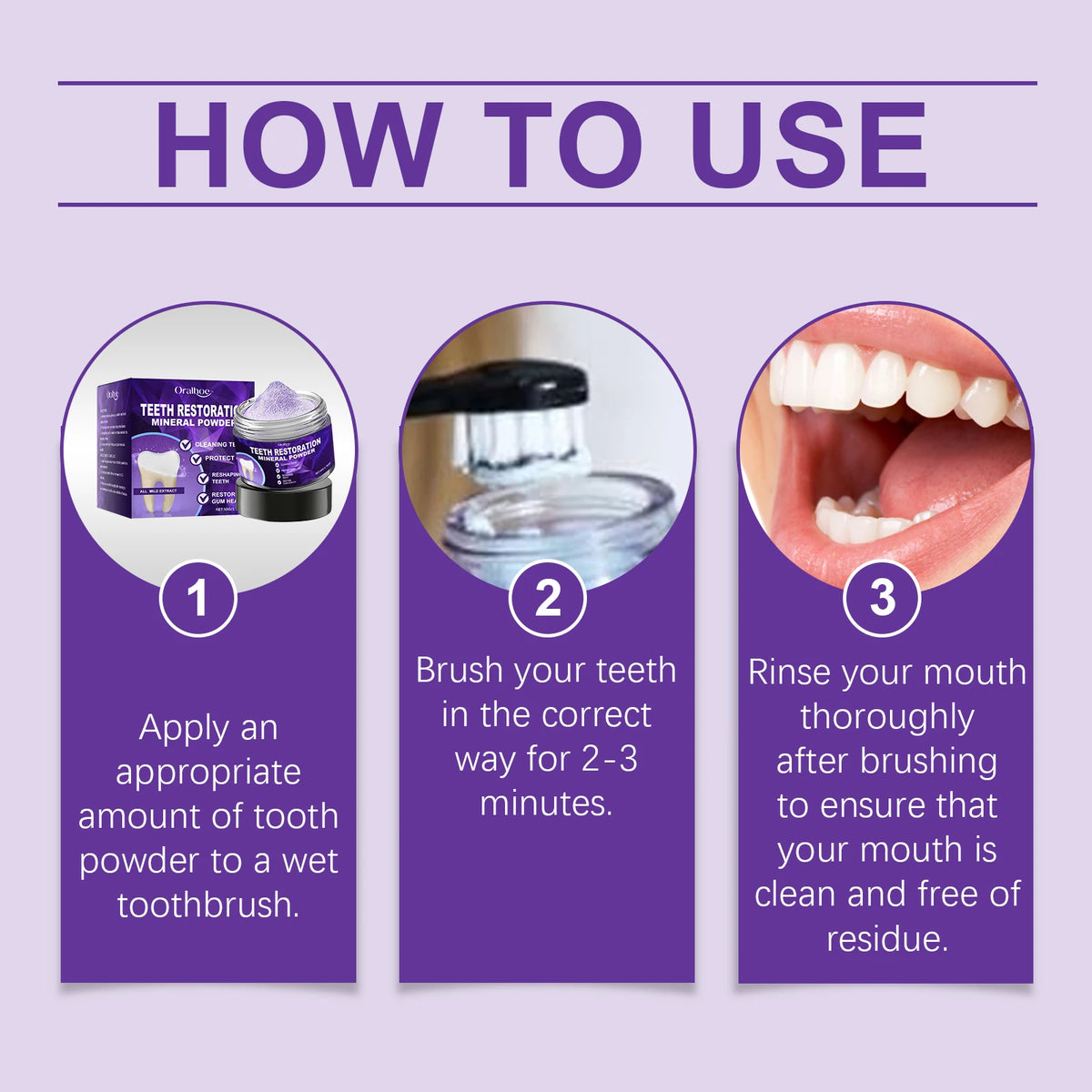 Professional Teeth Whitening and Enamel Restoration Powder