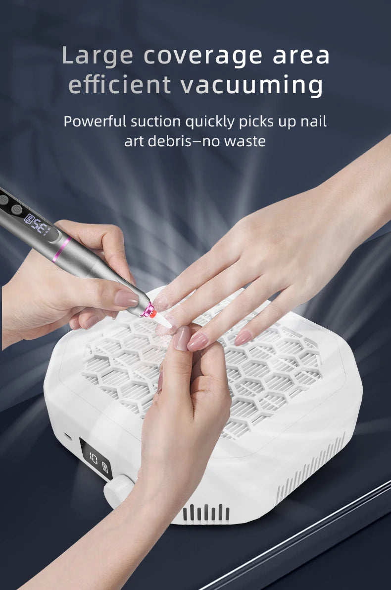 Rechargeable Cordless Nail Dust Collector for Manicures - 10