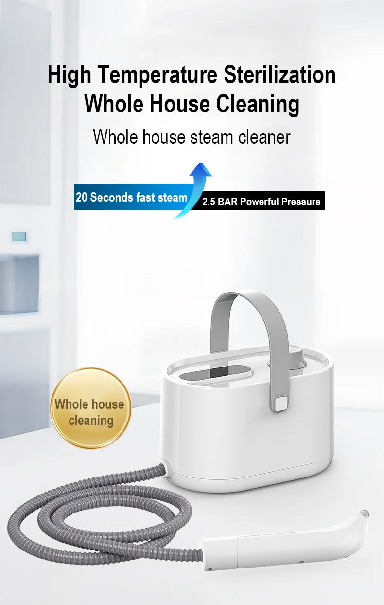 Portable Handheld High-Pressure Steam Cleaner for Home and Auto - 7