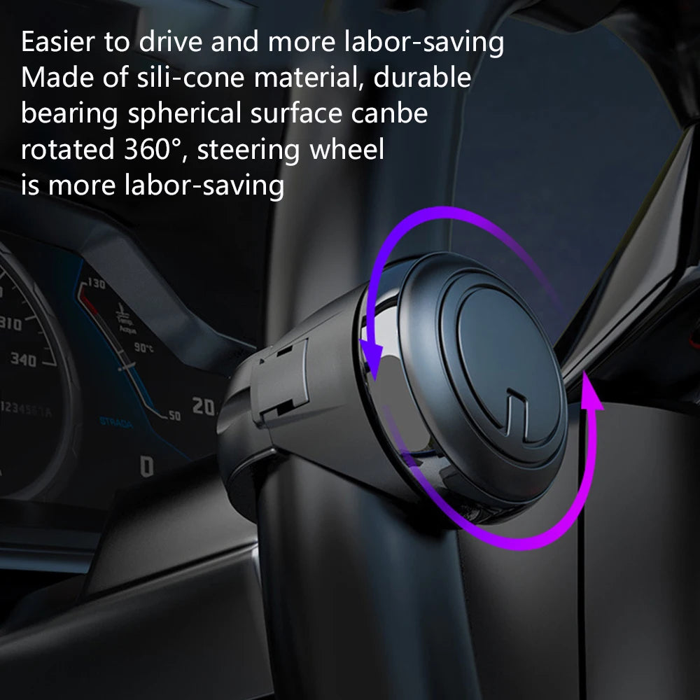 360-Degree Rotating Steering Wheel Booster Knob
