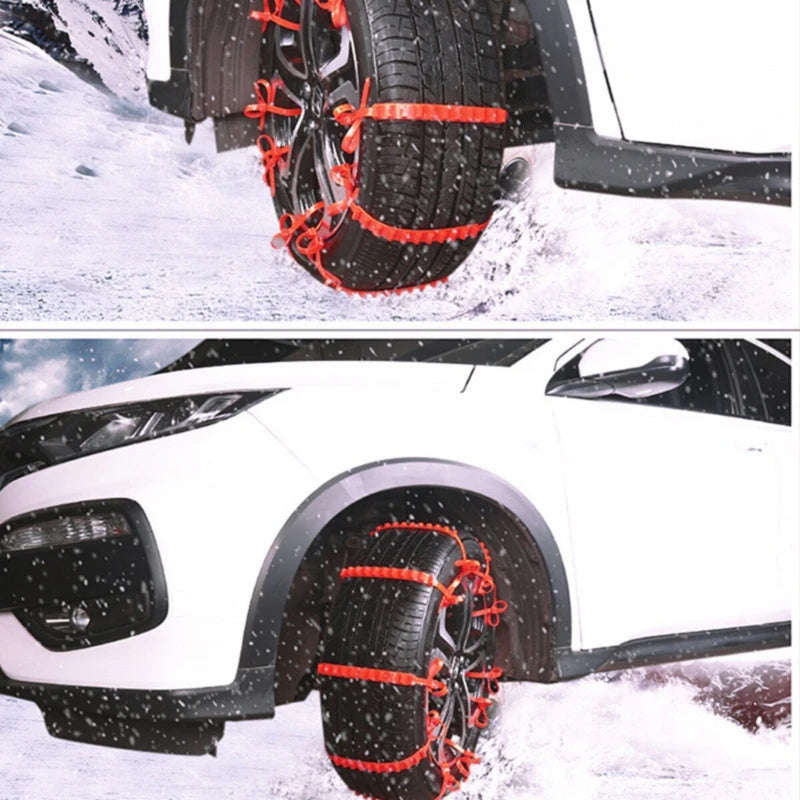 Emergency Anti-Slip Tire Traction Straps for Snow and Mud