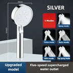 5-Mode High-Pressure Water Saving Shower Head