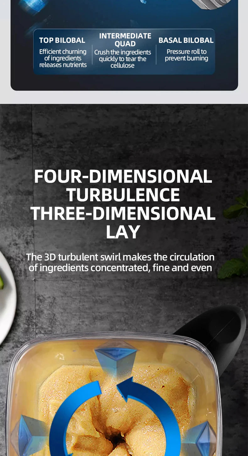 Professional High-Speed Commercial Kitchen Blender - 14
