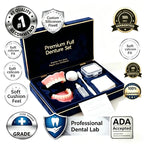 Instant Realistic Cosmetic Denture Set for Upper and Lower Teeth