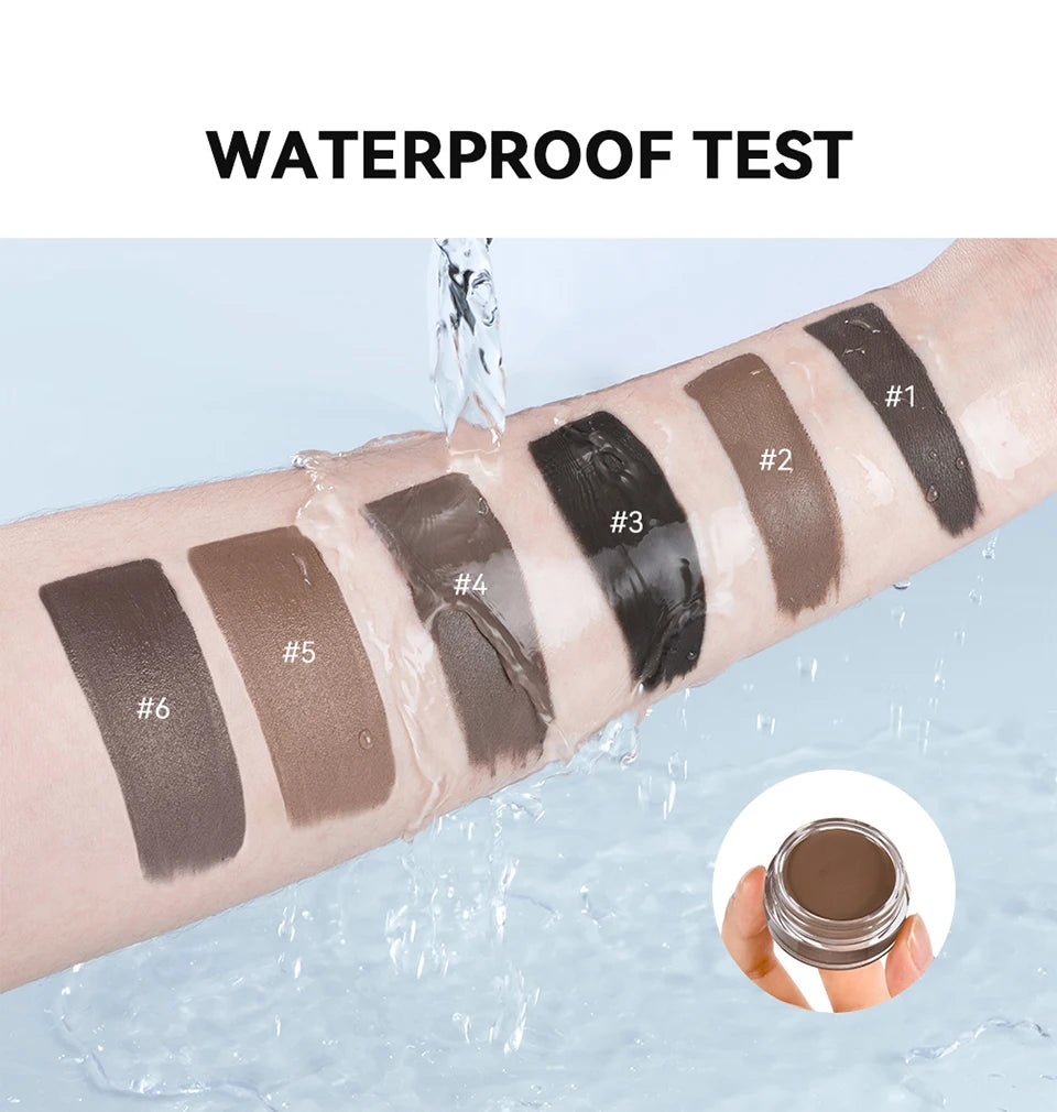 Waterproof Smudge-Proof Eyebrow Pomade Styling Cream - 12