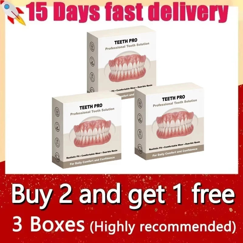 Comfortable Realistic Silicone Dentures for Bright Smiles