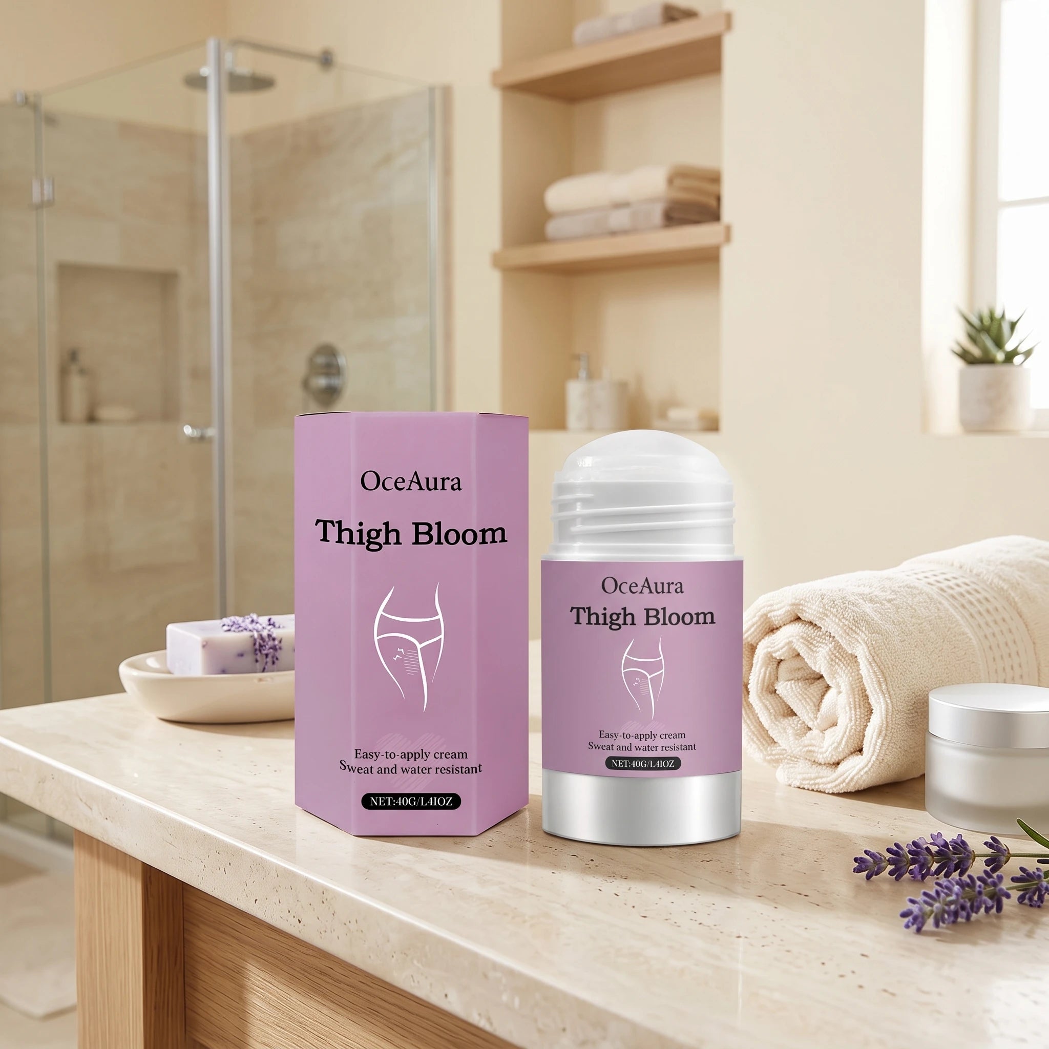 Anti-Chafe Thigh Balm Stick for Friction Prevention - 2