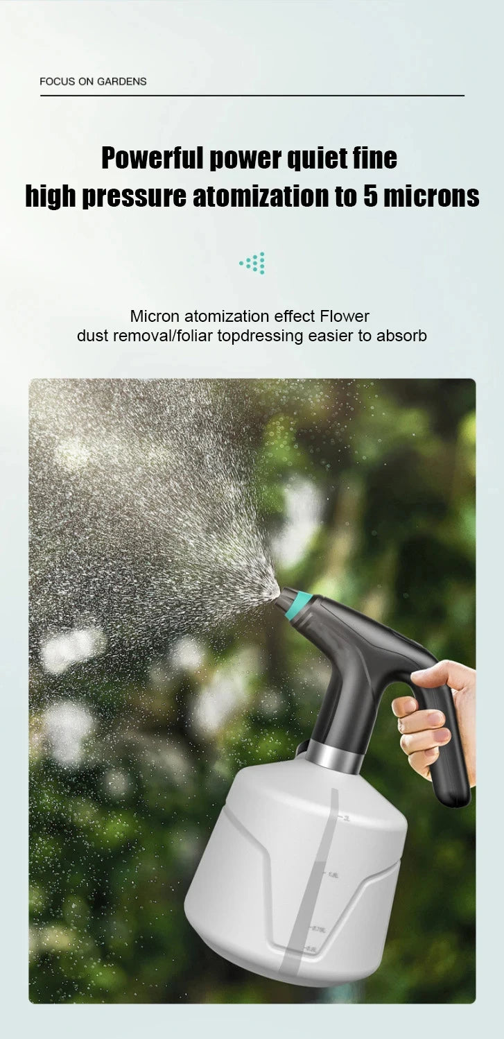 2L Electric Automatic Watering Can for Gardening