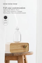 Waterless Wood and Glass Essential Oil Aromatherapy Diffuser