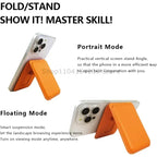 Magnetic Phone Wallet Case with Integrated Stand for MagSafe