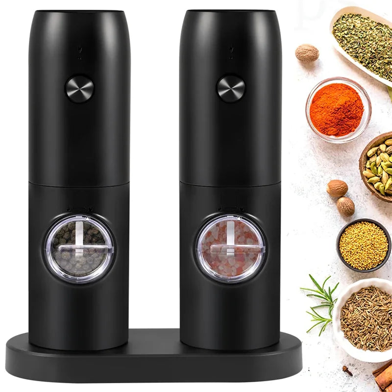 Electric Automatic Salt and Pepper Grinder with LED Light - 7