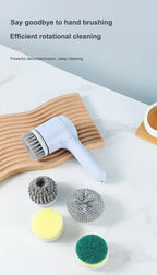 Electric Rotary Cleaning Brush for Kitchen and Bathroom