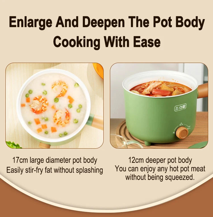 Compact Electric Multi-Cooker for Quick Home Meals