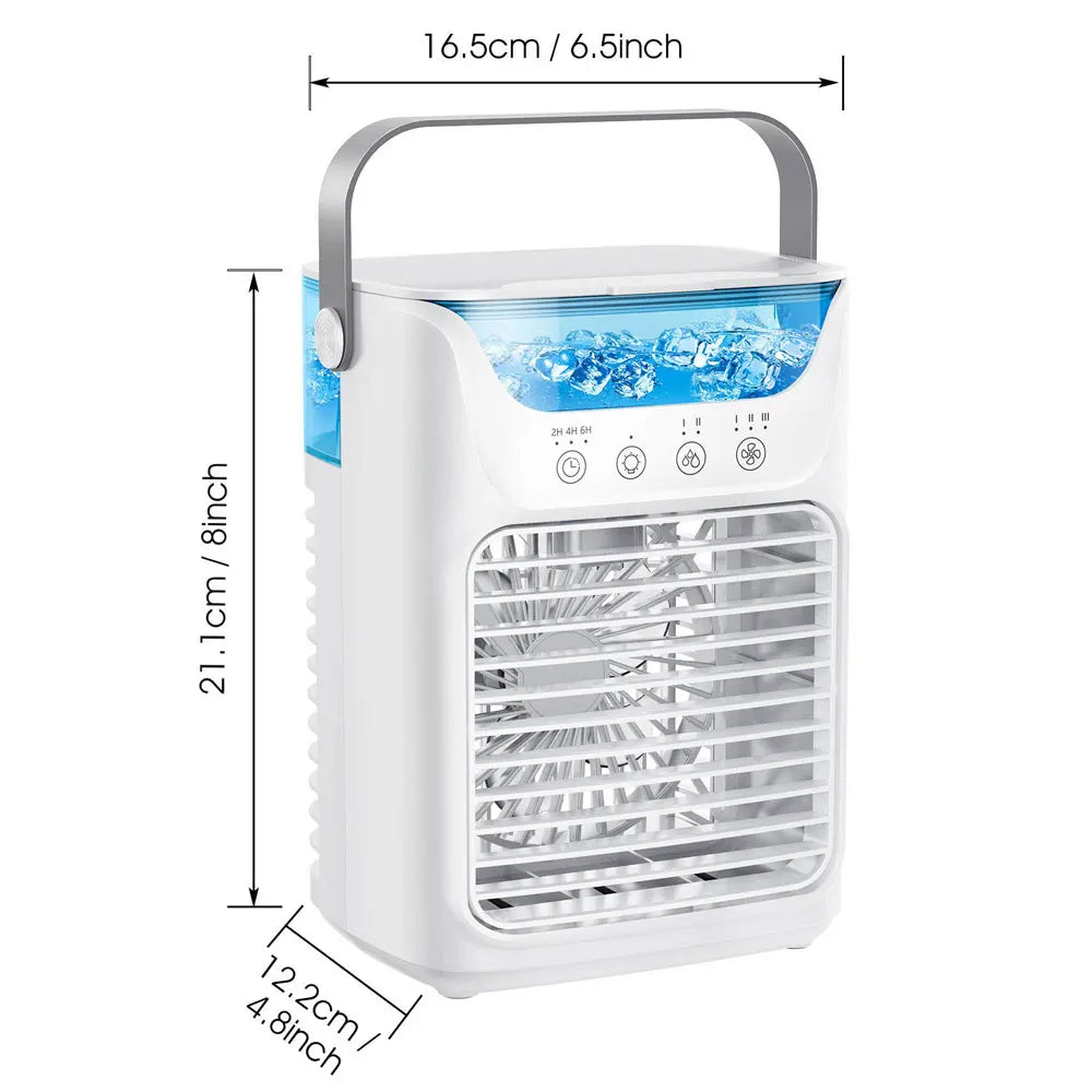 Portable Desktop Air Cooler with Humidifier Spray - 18