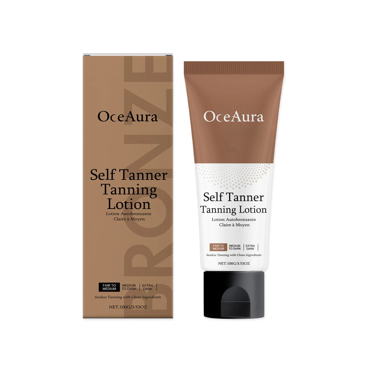Gradual Sunless Self Tanning Lotion for Natural Bronze Glow