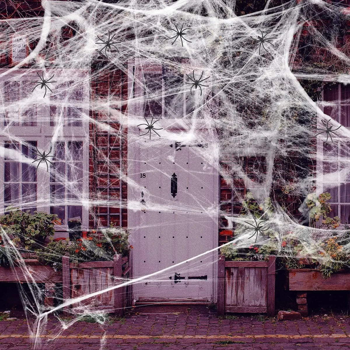 Artificial Spider Web for Halloween Decorations