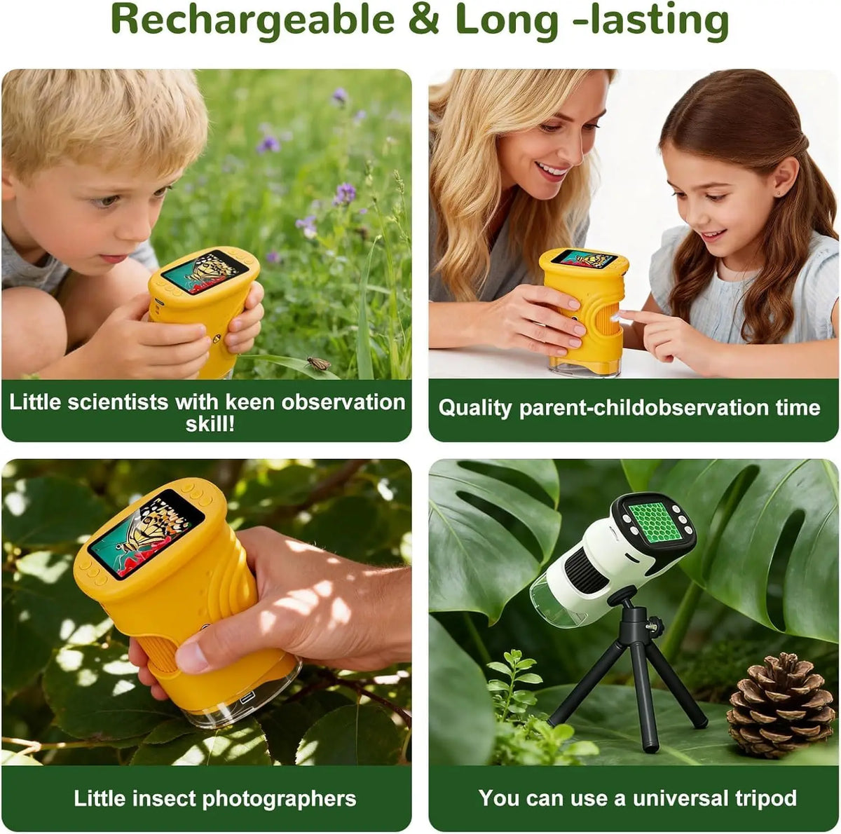 Digital Handheld Microscope for Kids