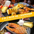 2-in-1 Glass Oil Sprayer and Dispenser for Cooking