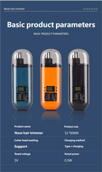 Rechargeable Portable Nose and Ear Hair Trimmer