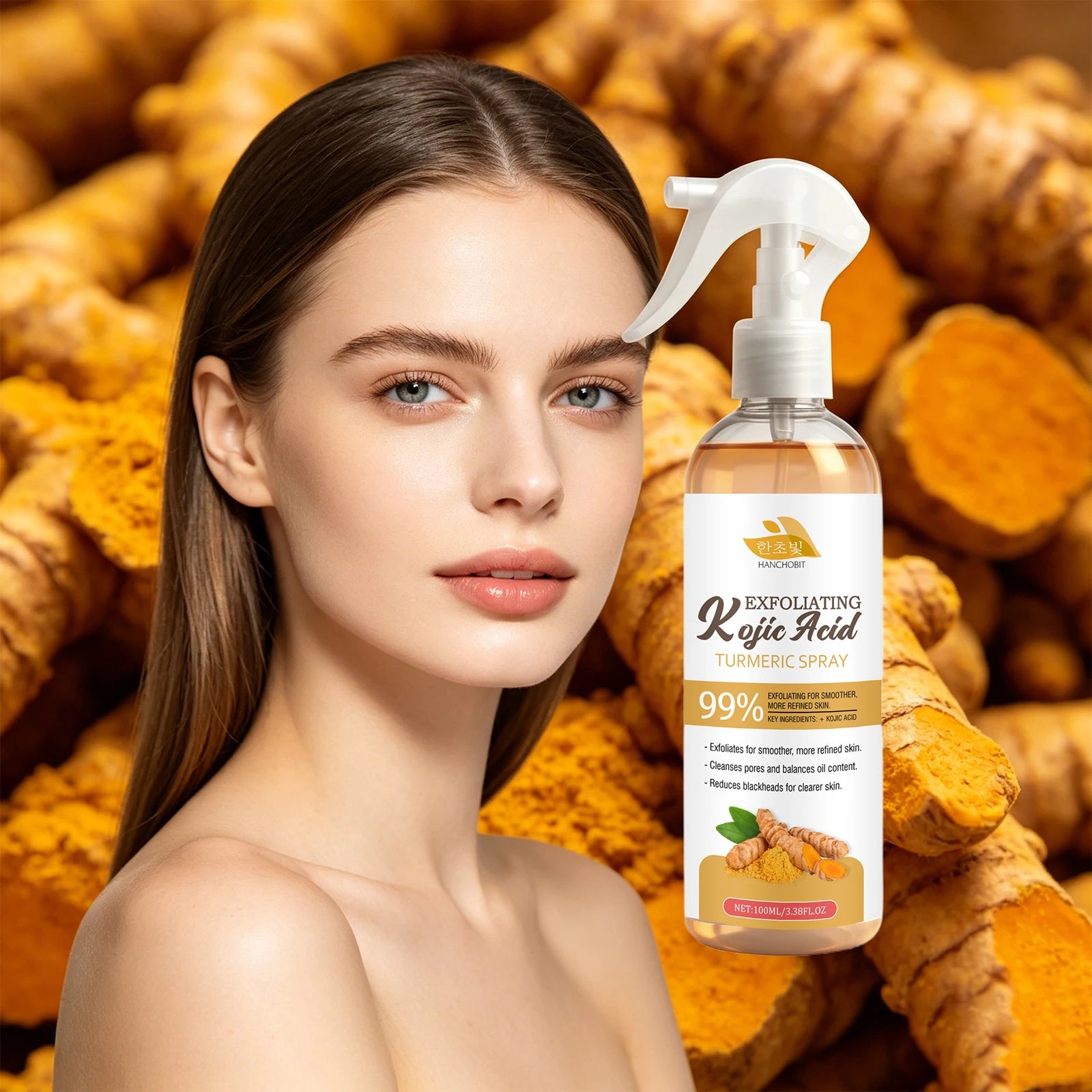 Kojic Acid Turmeric Exfoliating Facial Mist - 3