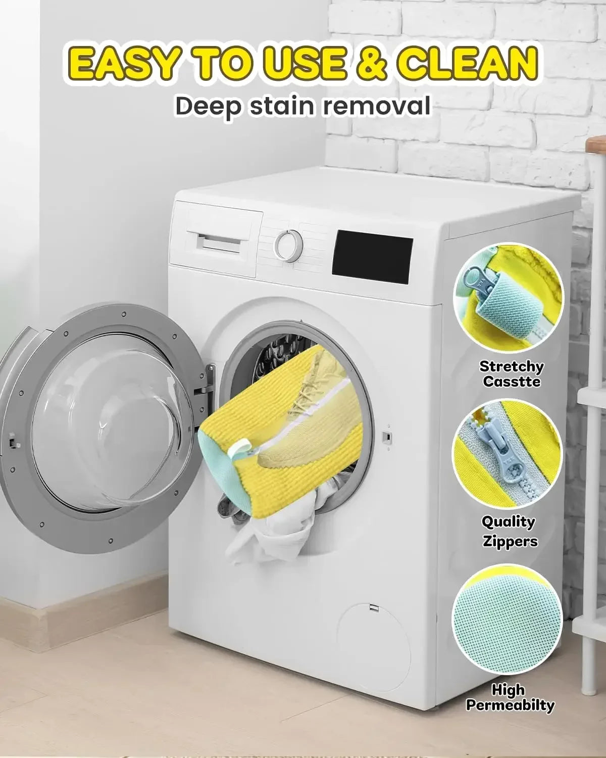 Protective Laundry Mesh Bag for Machine Washing Shoes - 9