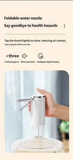 Automatic Rechargeable Electric Water Bottle Pump with Digital Display