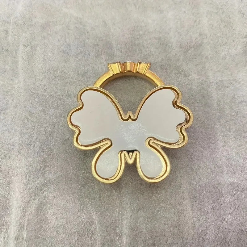 Butterfly Diamond Ring Phone Holder and Stand - 7