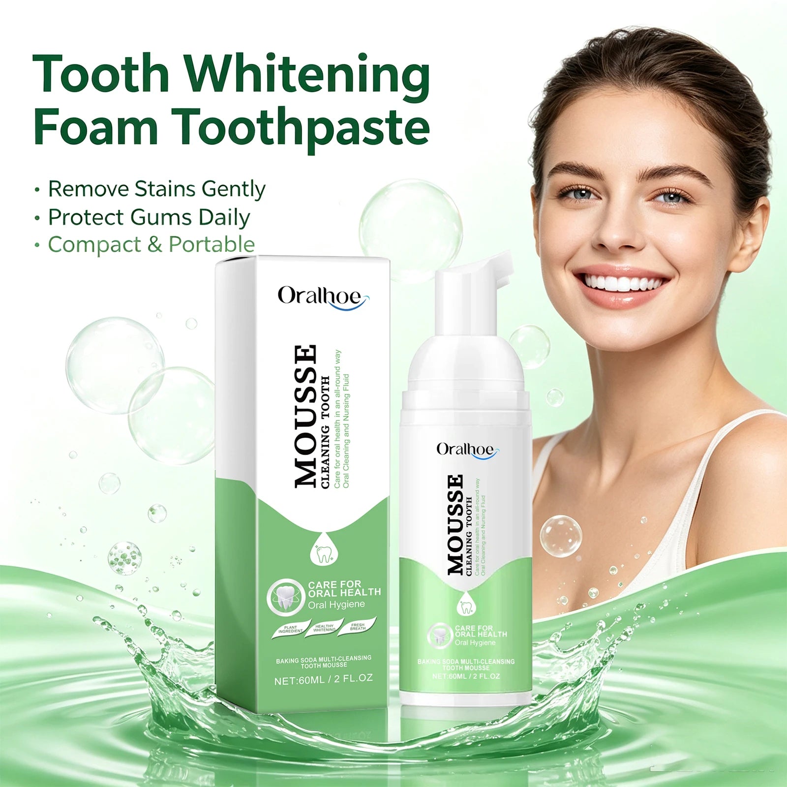 Whitening Foaming Toothpaste for Stain Removal - 6