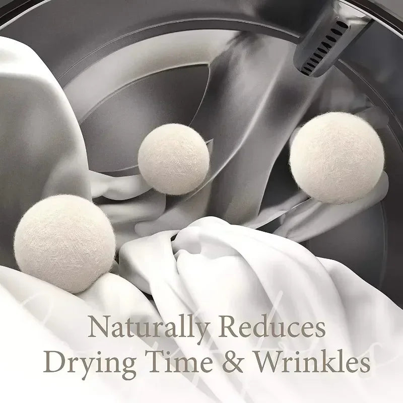 Reusable Wool Dryer Balls for Natural Fabric Softening