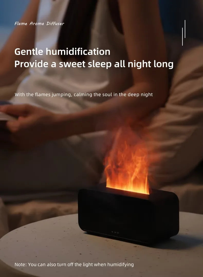 Flame Effect Aroma Diffuser and Essential Oil Humidifier
