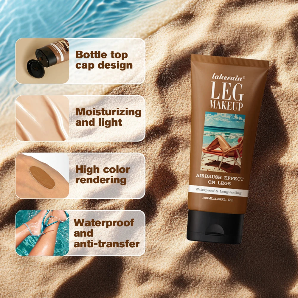 Waterproof Leg Foundation for Flawless Even Skin Tone