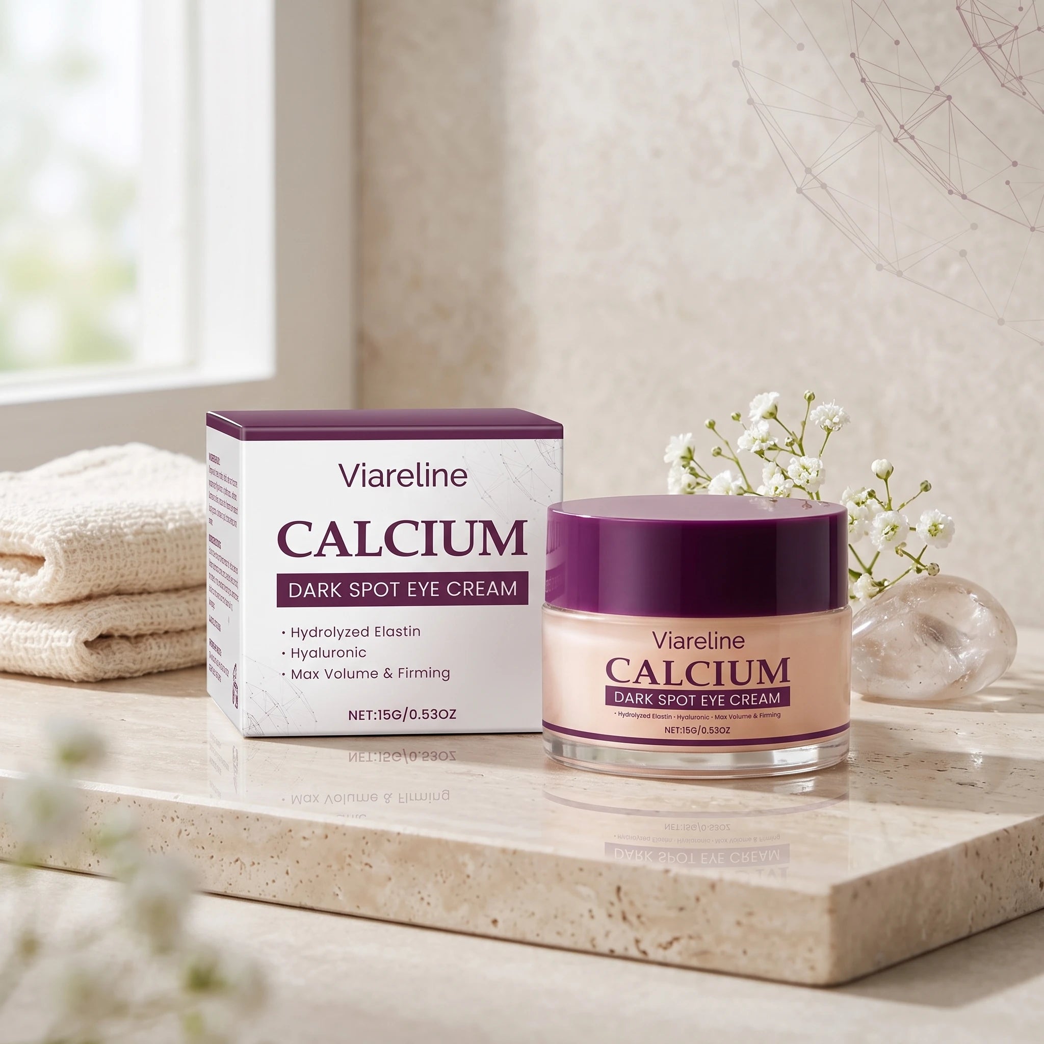 Calcium Firming Eye Cream for Dark Circles and Fine Lines - 3