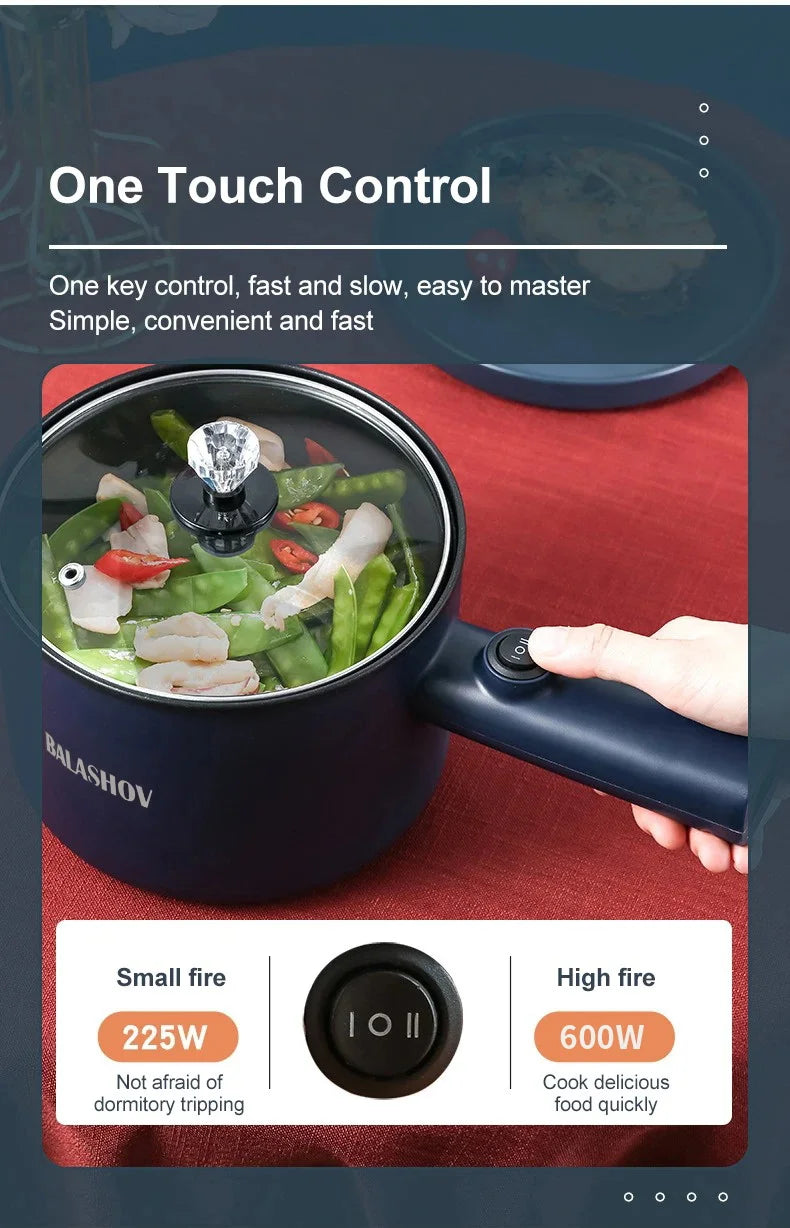 Compact Multi-Function Electric Cooker for Quick Meals