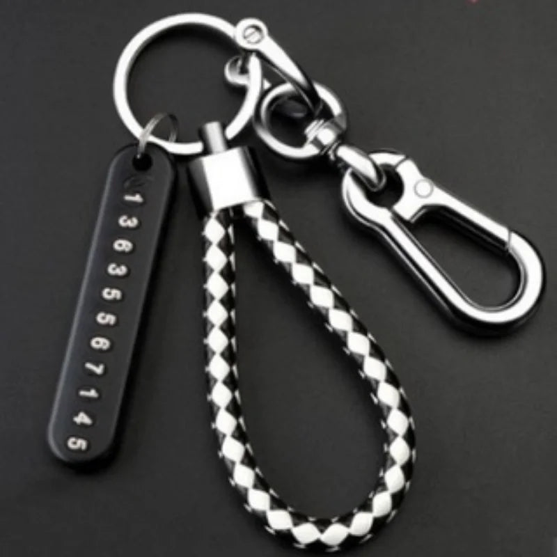 Anti-Lost Phone Number Car Keychain - 9