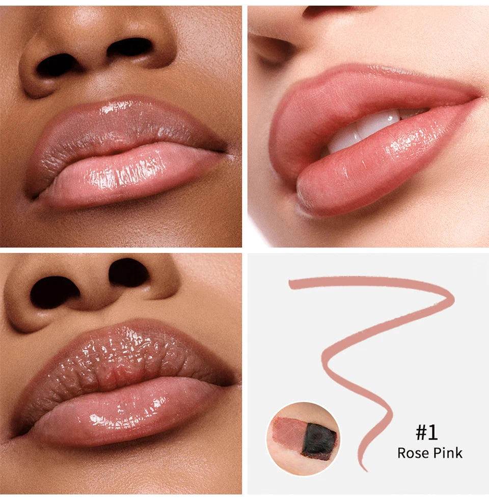 Waterproof Peel-Off Lip Liner Tattoo Pen - 12