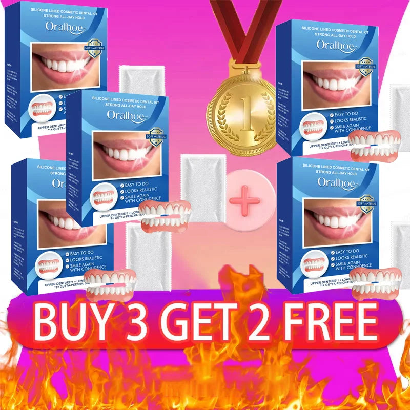 Natural Silicone Dentures for Instant Comfortable Smile - 10