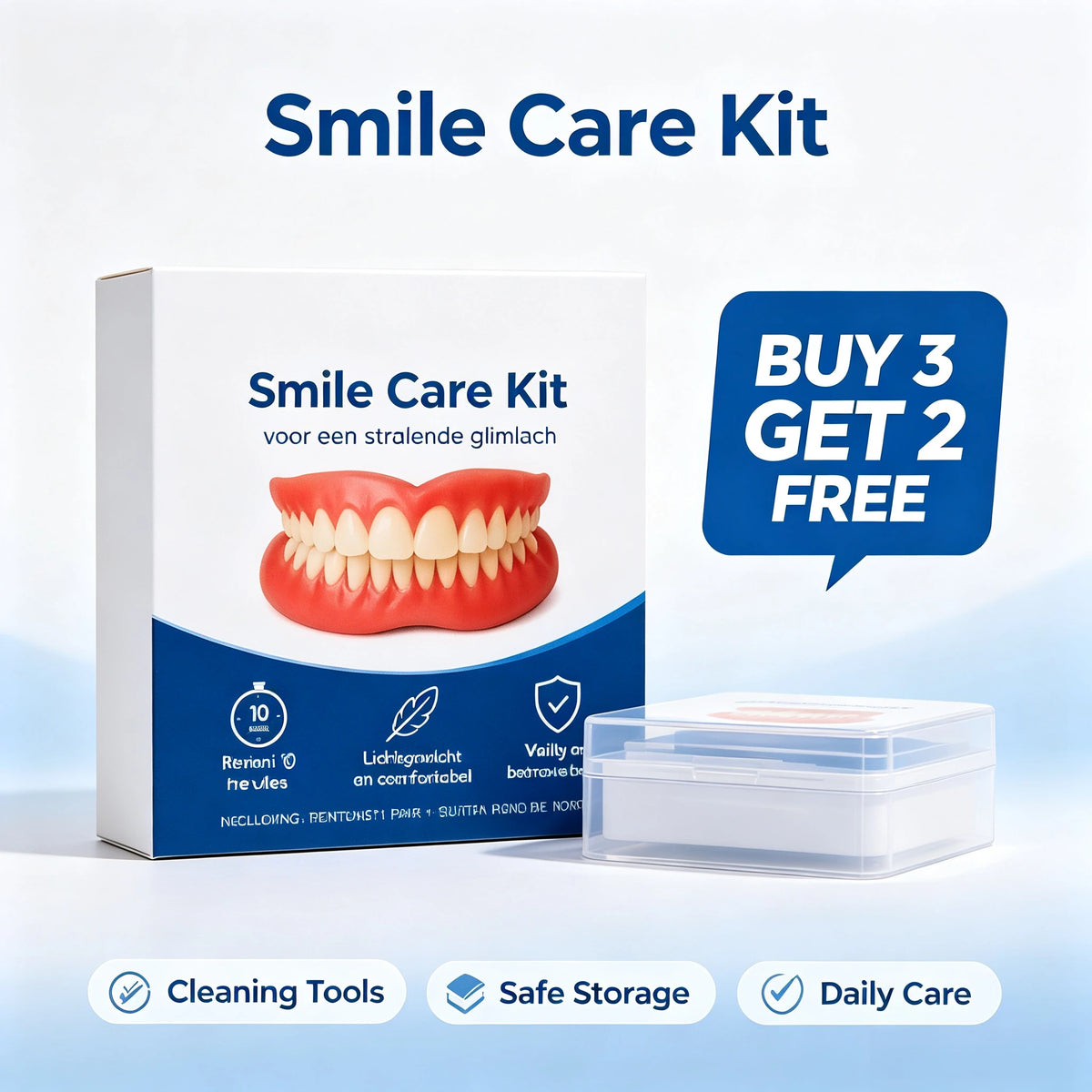 Comfort Fit Silicone Cosmetic Smile Veneers