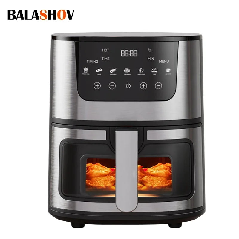 4.5L Stainless Steel Digital Oil-Free Air Fryer