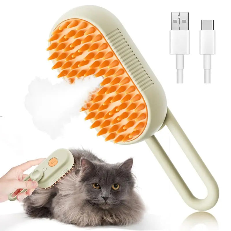 Steam Grooming Brush for Cats and Dogs