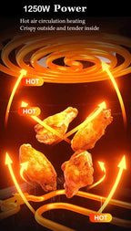 4.5L Stainless Steel Digital Oil-Free Air Fryer