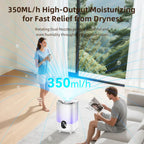 4L Ultrasonic Air Humidifier with Dual Mist and Aromatherapy
