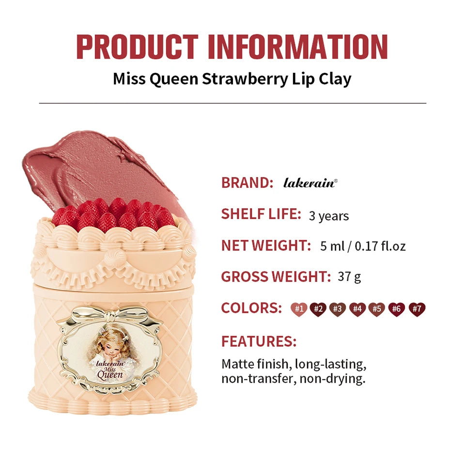 Strawberry Matte Velvet Lip Cream