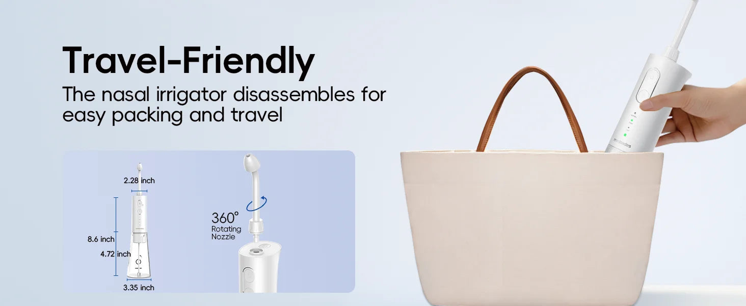 Portable Electric Water Flosser and Scalp Massager Set - 17