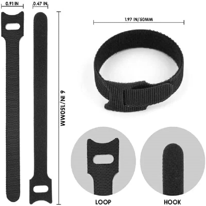 Reusable Cable Organizer Ties for Home and Office - 3