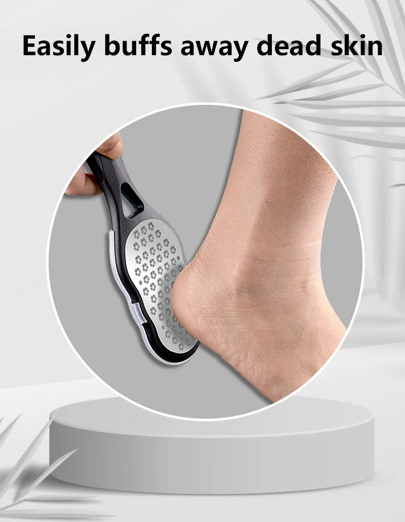 Professional Stainless Steel Foot File for Cracked Heels and Calluses - 16