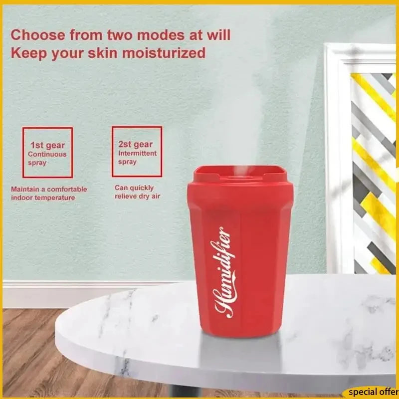 Portable Cup-Shaped USB Desktop Air Humidifier