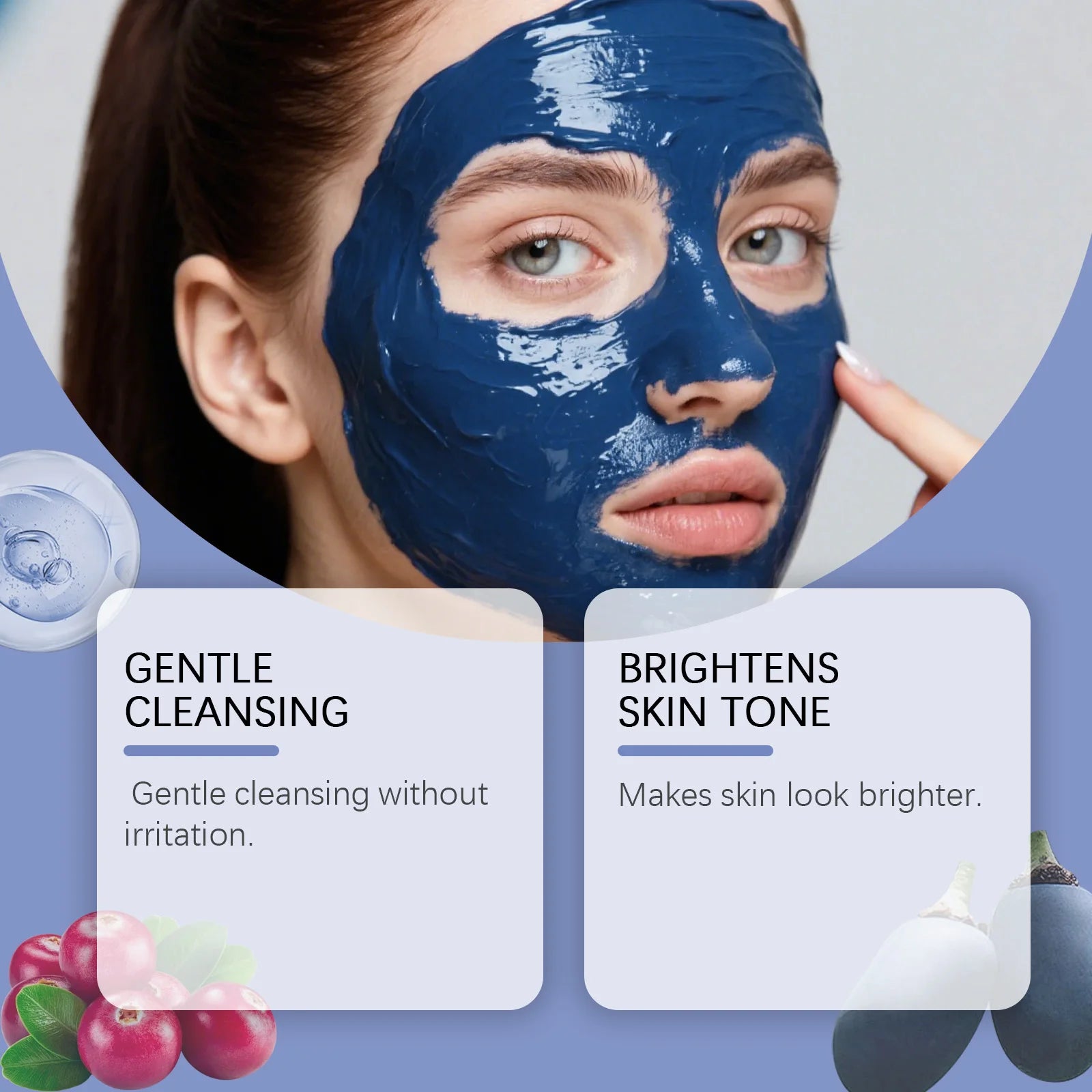 Moroccan Blue Nila Face Mask Powder for Brightening and Exfoliation - 5