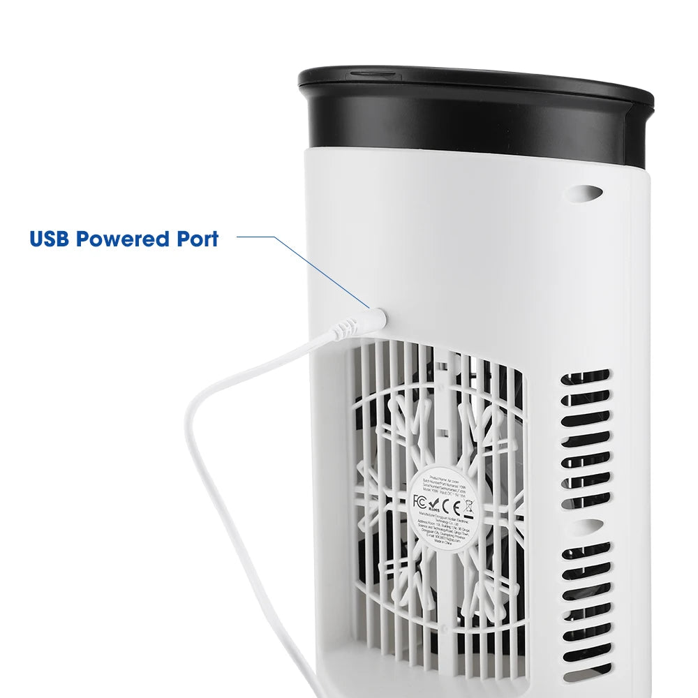 Portable Desktop Air Cooler and Humidifier with 6 Wind Speeds - 9