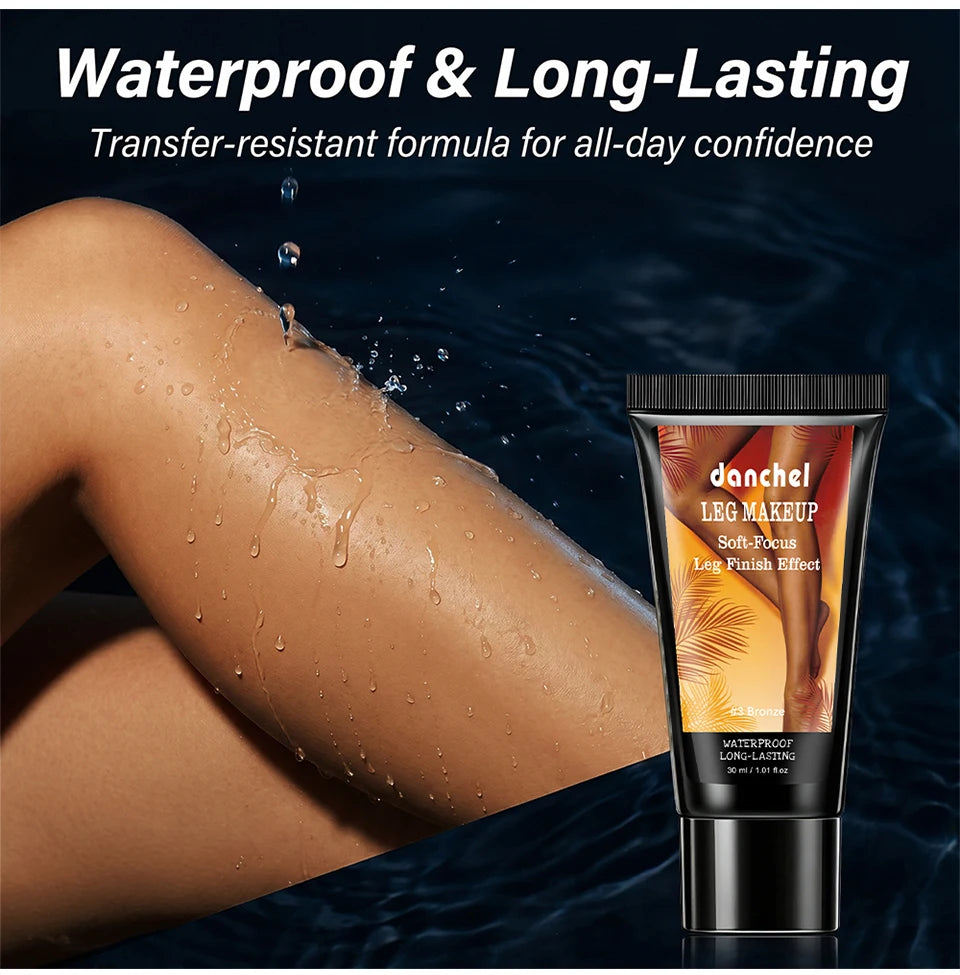 Waterproof Leg Foundation Body Concealer with Application Glove